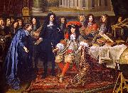 unknow artist Colbert Presenting the Members of the Royal Academy of Sciences to Louis XIV in 1667 Spain oil painting artist